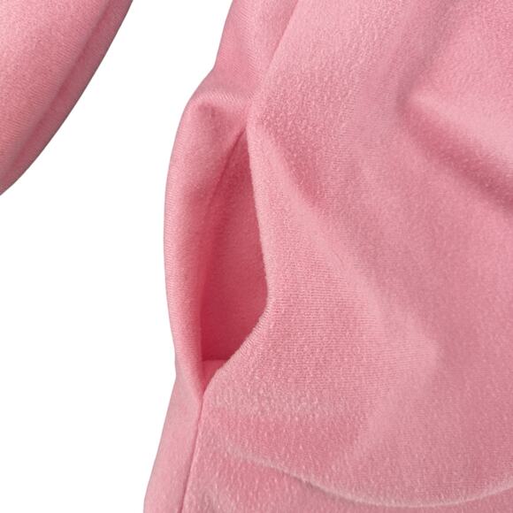 Vintage 1970s Valetta Pink Dressing Gown Nightgown Lace Embroidery Medium - Picture 7 of 8